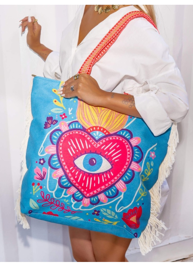 BEACH BAG - BLUE EYE