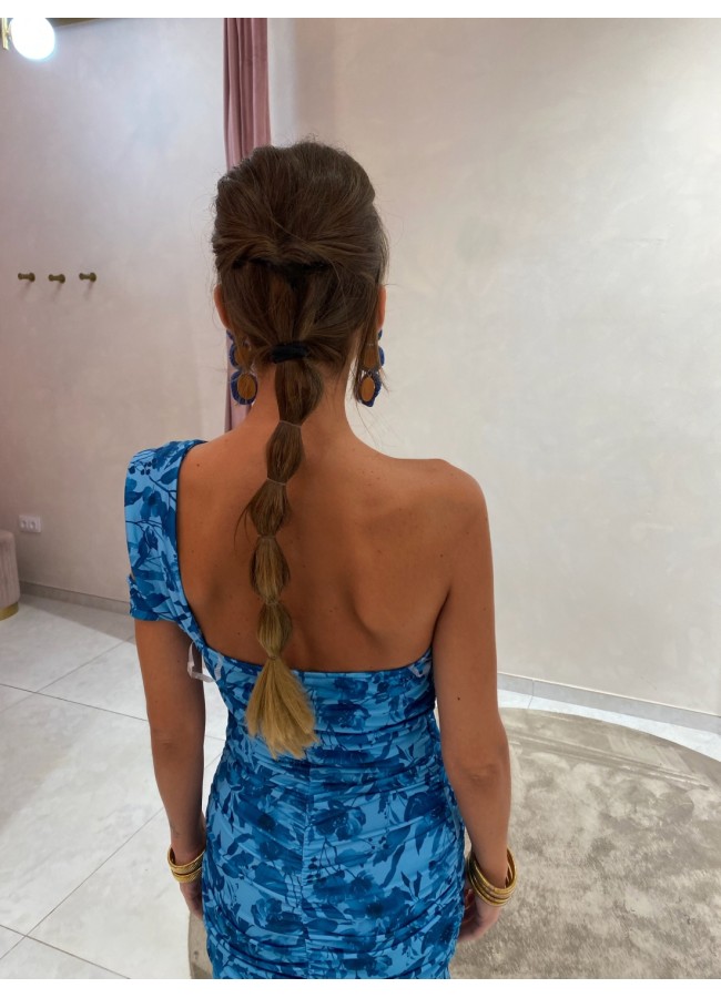 MAXI BLUE FLORAL DRESS - ALVA