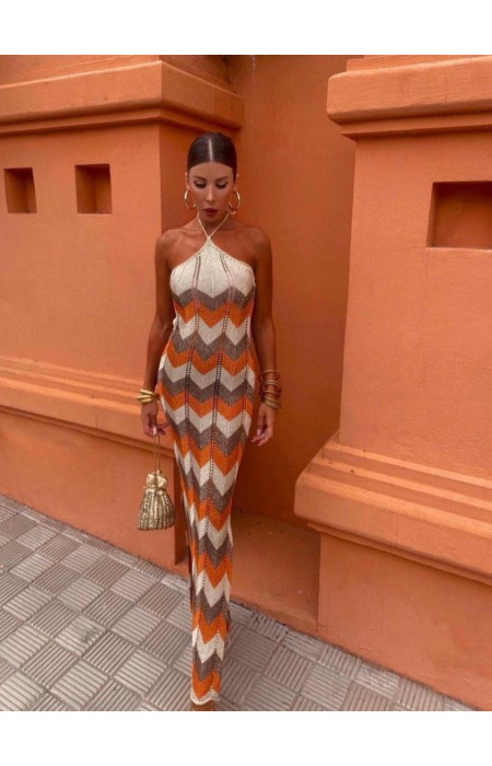 MAXI LUREX DRESS - BURBERRY