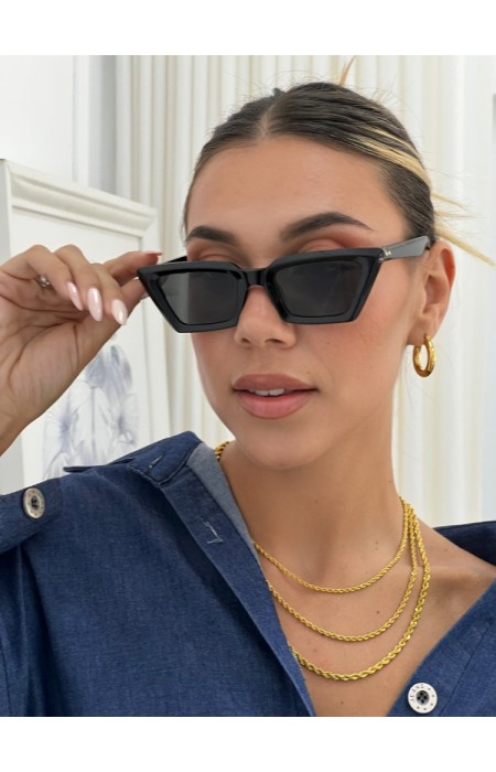 ANNAKEY LOTTIE BLACK SUNGLASSES