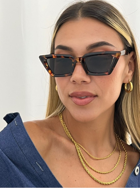 ANNAKEY LOTTIE LEOPARD SUNGLASSES
