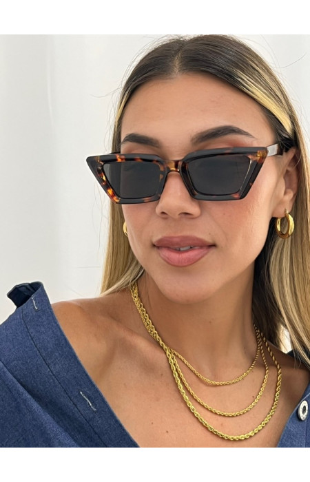 ANNAKEY LOTTIE LEOPARD SUNGLASSES