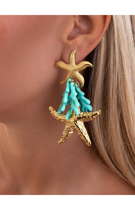 EARRINGS - BLUE SEA