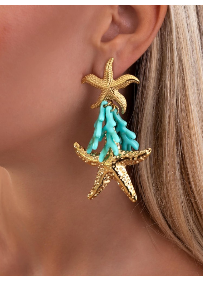 EARRINGS - BLUE SEA