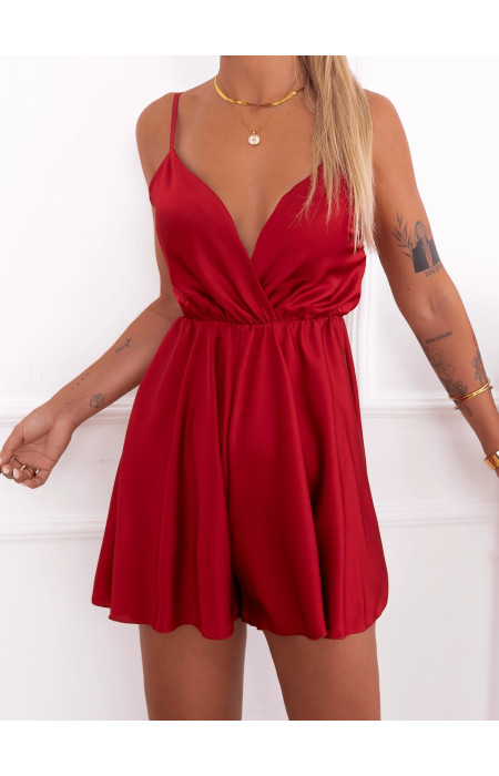 NIELSEN BLACK SATIN PLAYSUIT