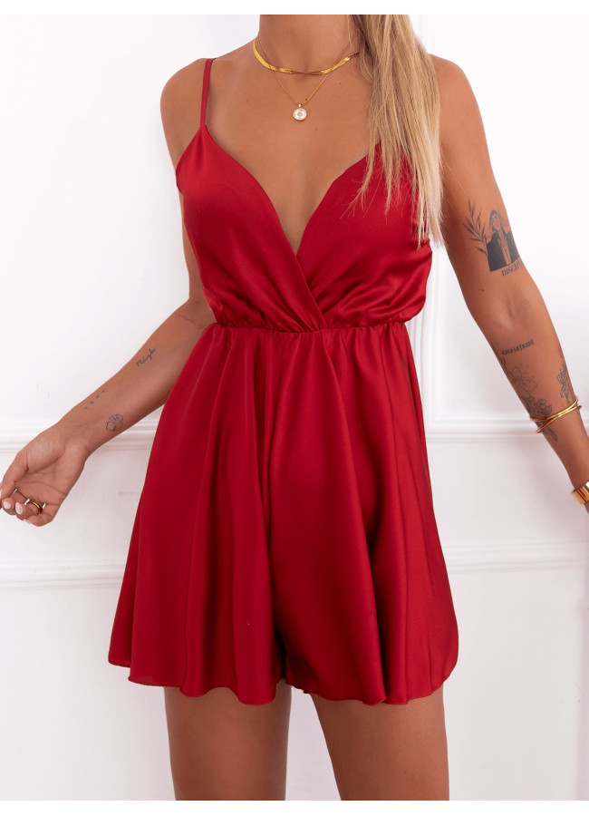 NIELSEN BLACK SATIN PLAYSUIT