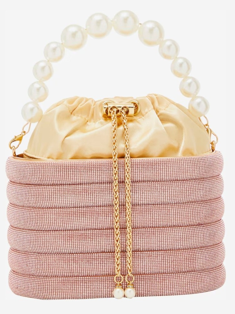 BARTOLINA PINK PEARL STRASS BAG
