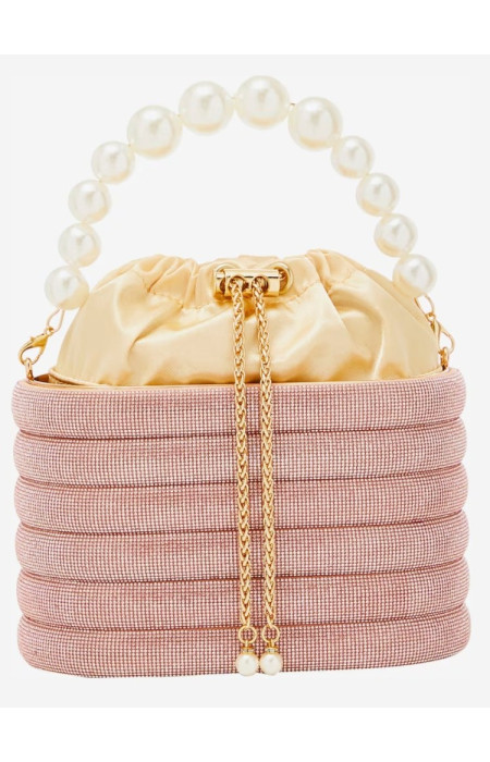 BARTOLINA PINK PEARL STRASS BAG