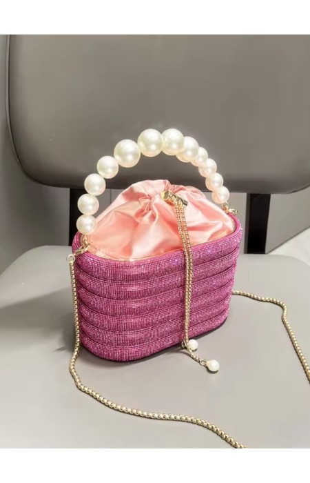 ΦΟΥΞΙΑ ΤΣΑΝΤΑΚΙ ΜΕ ΣΤΡΑΣ ΚΑΙ ΠΕΡΛΕΣ - BARTOLINA