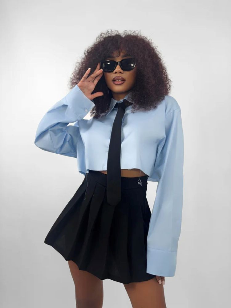 CROP CIEL SHIRT - CAMISA