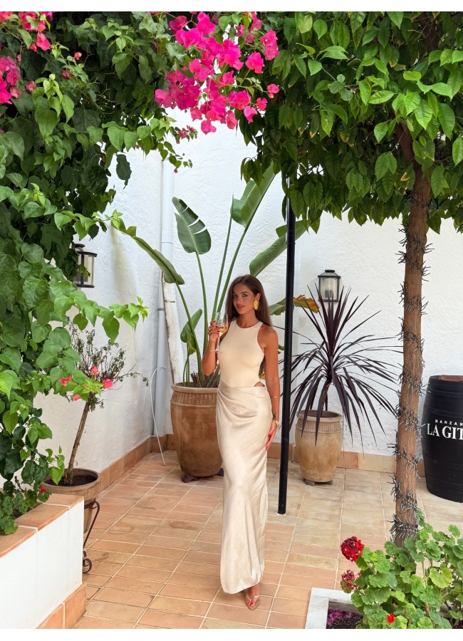 MAXI CREAM DRESS - PORTAL