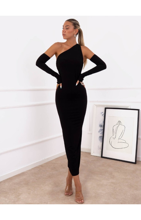 BLACK MAXI DRESS - CADALINA