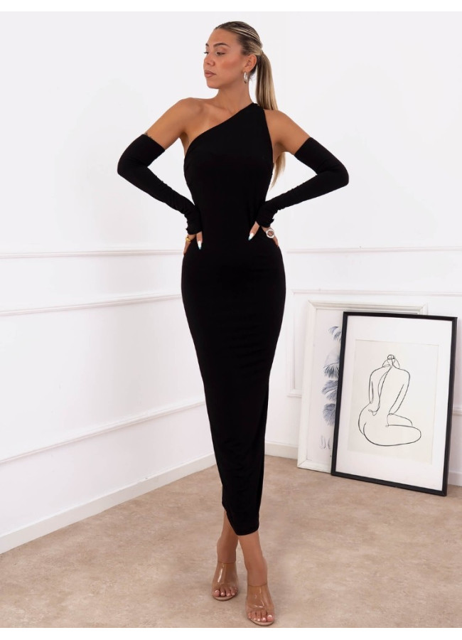 BLACK MAXI DRESS - CADALINA