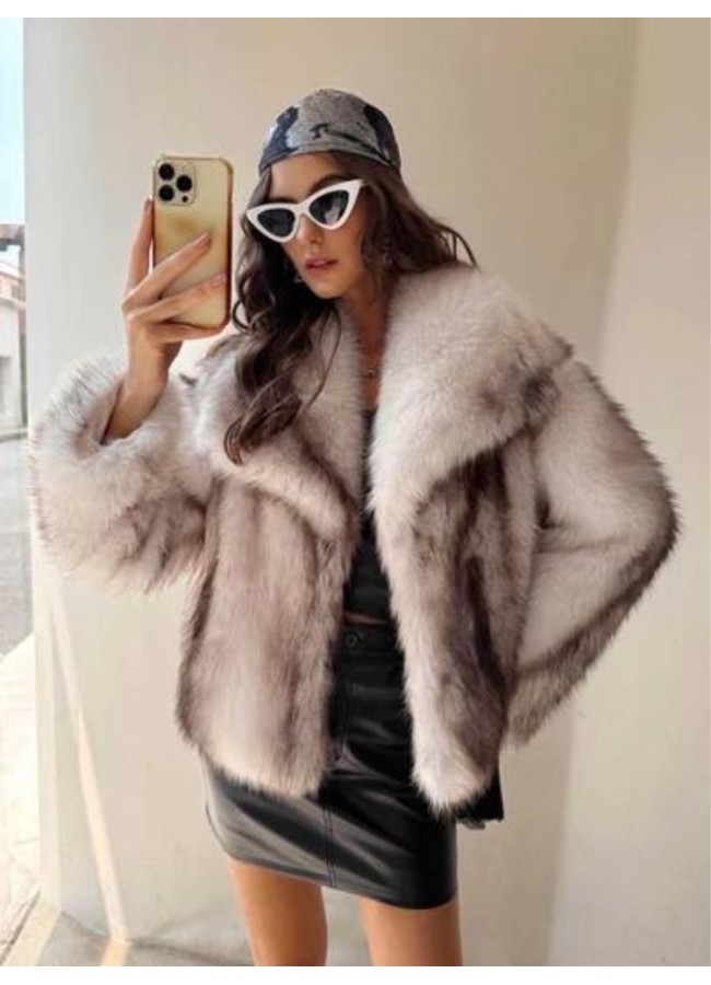 BEIGE SHORT FUR - SNOW