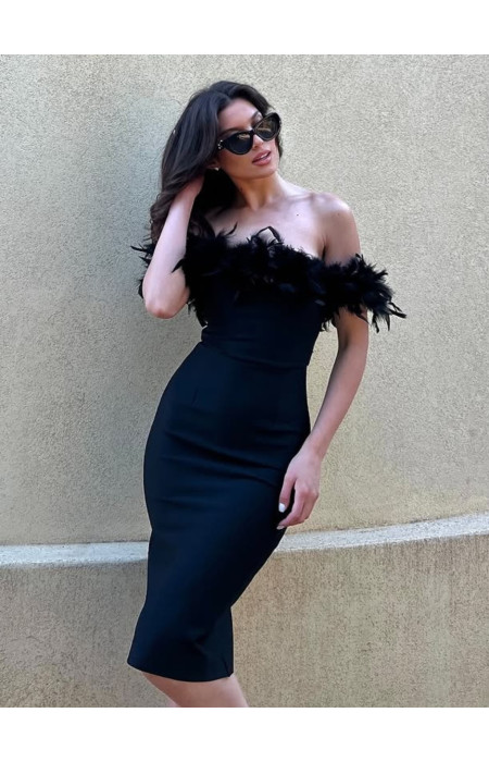 BLACK DRESS BANDAGE - PRISON