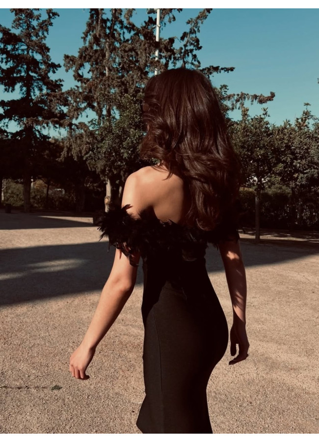 BLACK DRESS BANDAGE - PRISON
