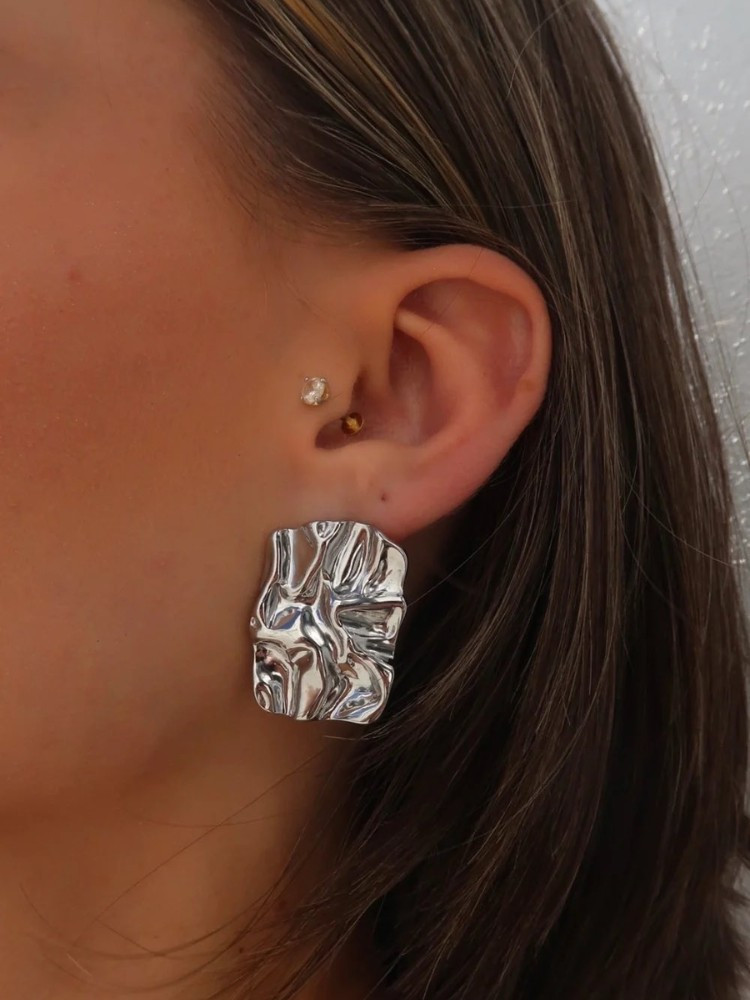 SILVER EARRINGS - ELIZA