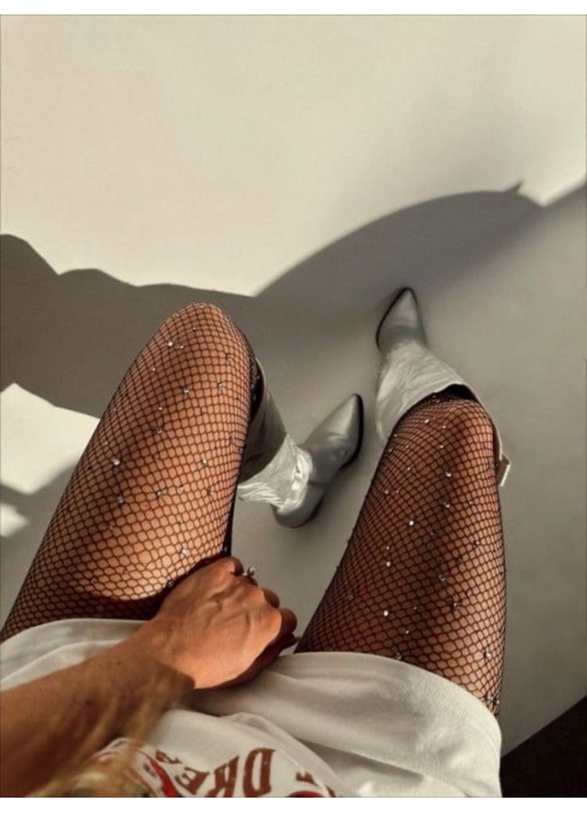 DIAMOND BLACK STRASS TIGHTS