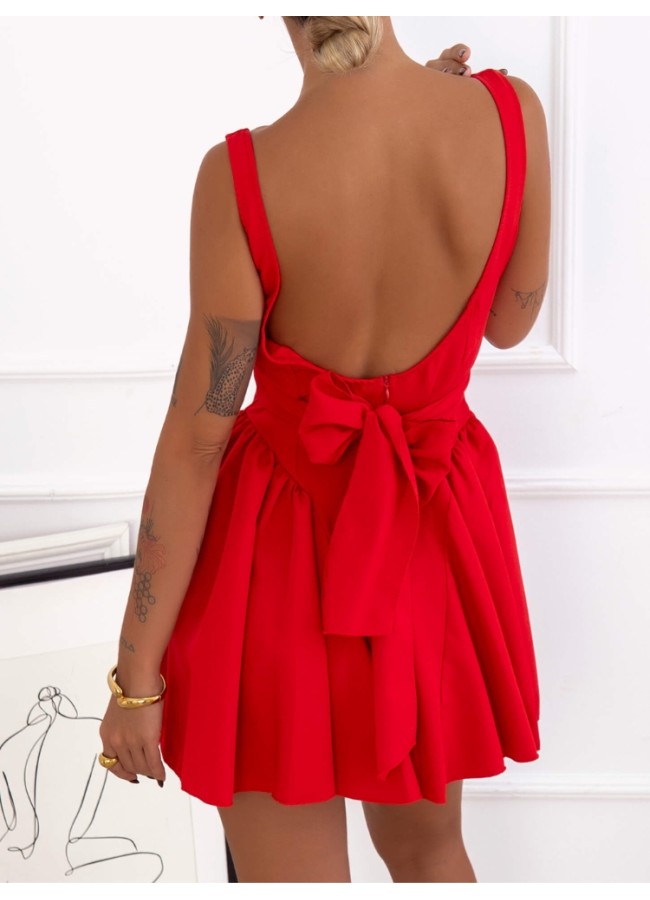 RED MINI DRESS - MAYA