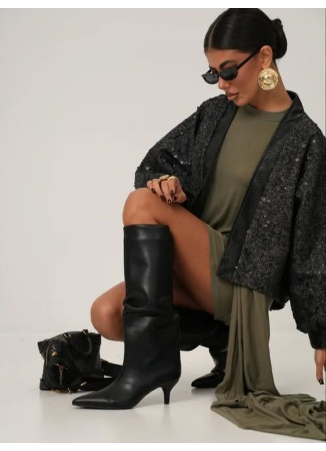 BLACK BOOTS - WALERIA