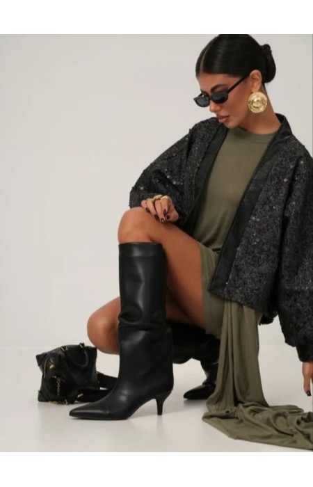 BLACK BOOTS - WALERIA