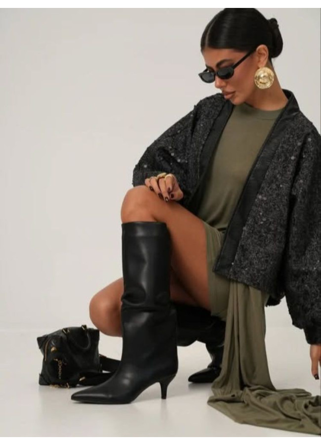 BLACK BOOTS - WALERIA