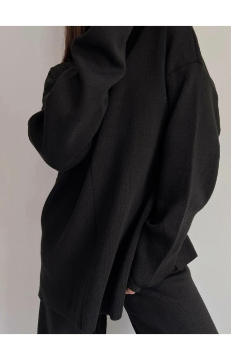 NAMUR BLACK KNITTED SET