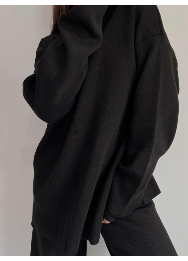 NAMUR BLACK KNITTED SET