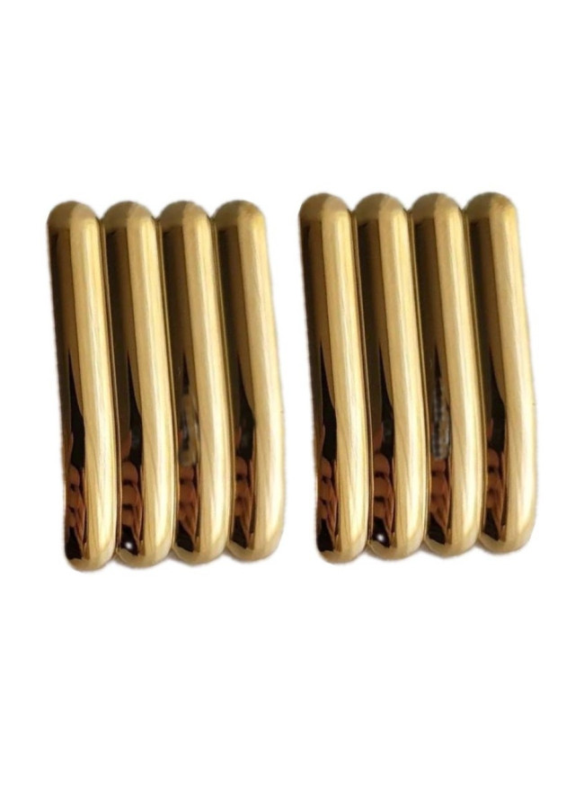 GOLD EARRINGS - THREE LINES