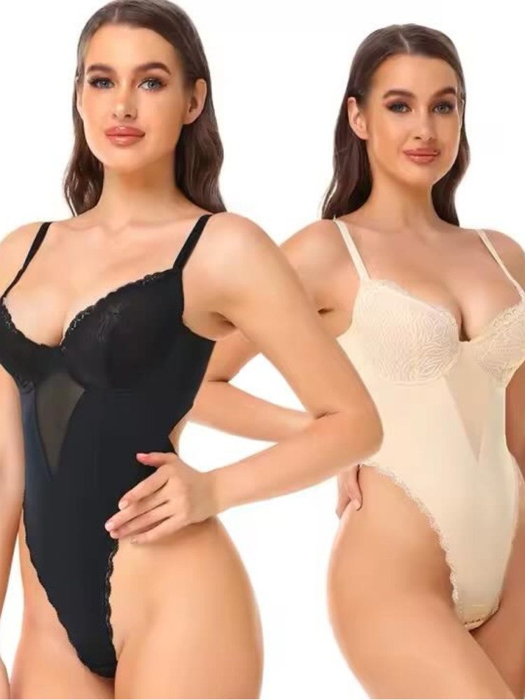 SHAPERFIT BLACK BODYSUIT - CATRIN