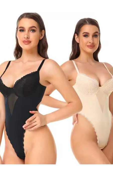 SHAPERFIT BLACK BODYSUIT - CATRIN
