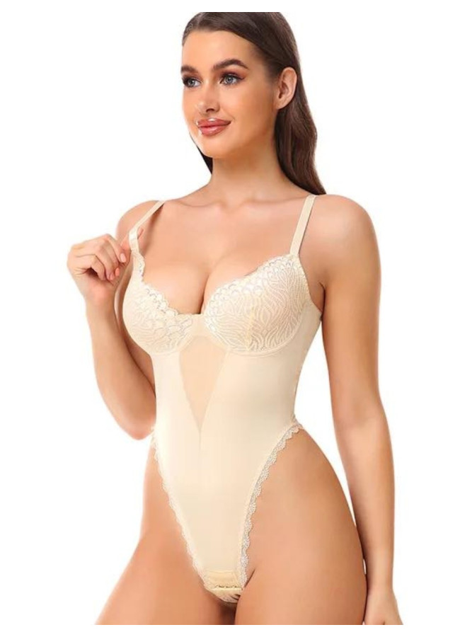 SHAPERFIT BEIGE BODYSUIT - CATRIN