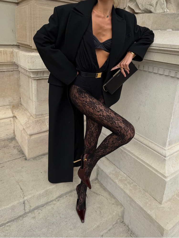 ACE BLACK LACE TIGHTS