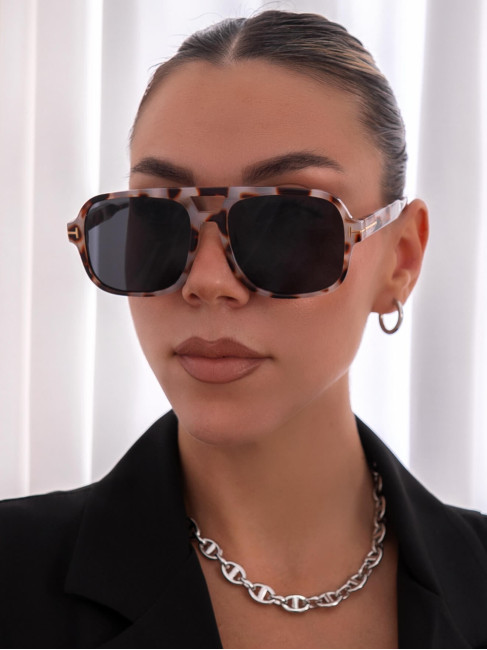 ANNAKEY HONEY LEOPARD SUNGLASSES