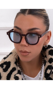 ANNAKEY CITY WINE BLUE SUNGLASSES
