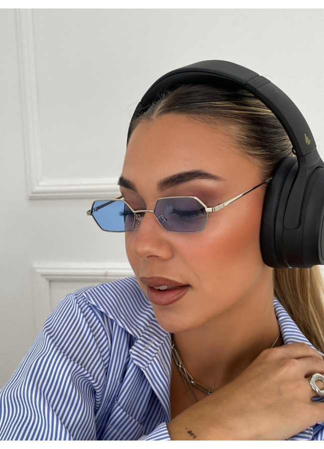 ANNAKEY BOSTON SILVER BLUE SUNGLASSES