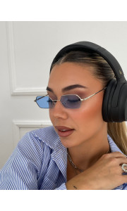 ANNAKEY BOSTON SILVER BLUE SUNGLASSES
