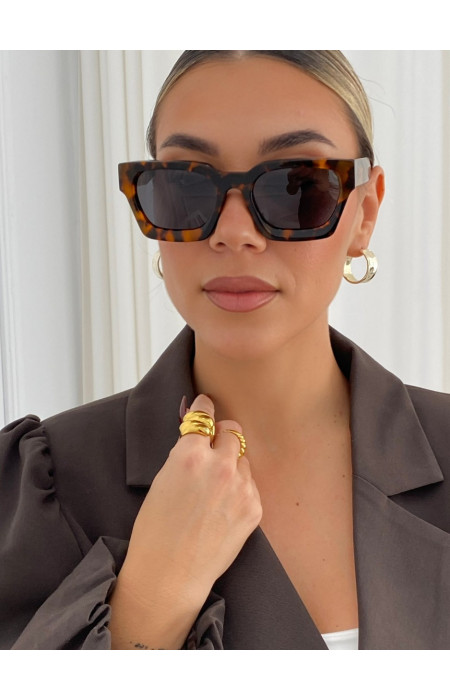 ANNAKEY CAPRI LEOPARD SUNGLASSES