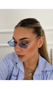 ANNAKEY BOSTON SILVER BLUE SUNGLASSES