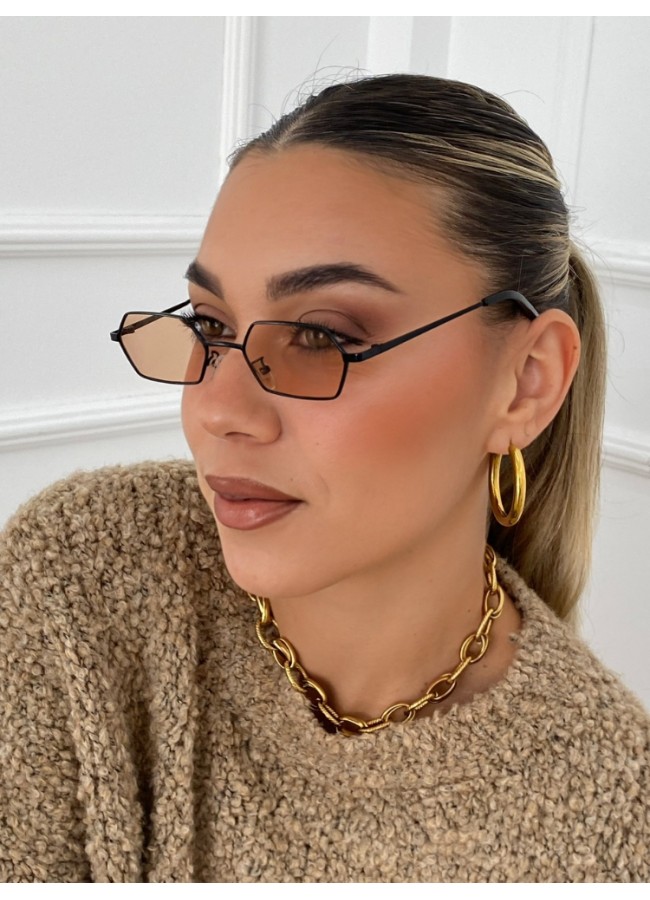 BOSTON BLACK ORANGE SUNGLASSES