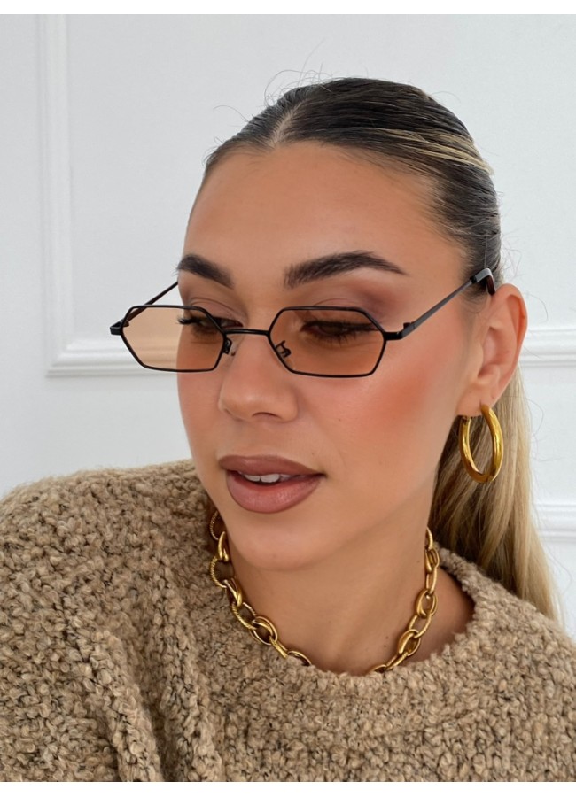 BOSTON BLACK ORANGE SUNGLASSES