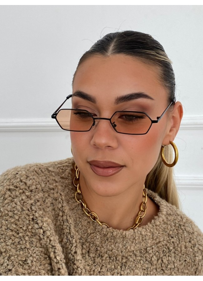 BOSTON BLACK ORANGE SUNGLASSES