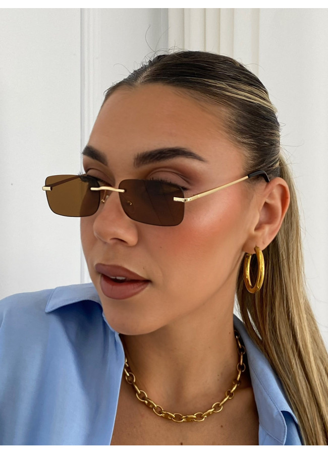 ANNAKEY OASIS GOLD BROWN  SUNGLASSES
