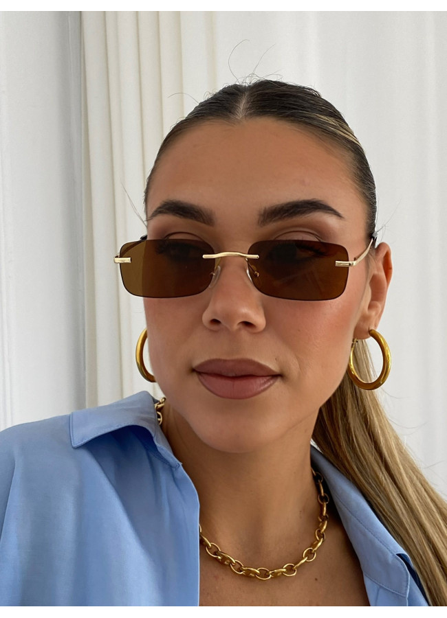 ANNAKEY OASIS GOLD BROWN  SUNGLASSES