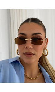 ANNAKEY OASIS GOLD BROWN  SUNGLASSES