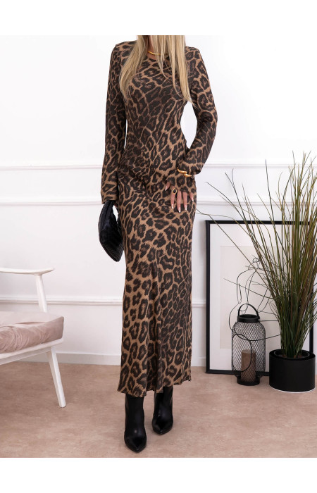 MAXI LEOPARD DRESS - PANTHERA
