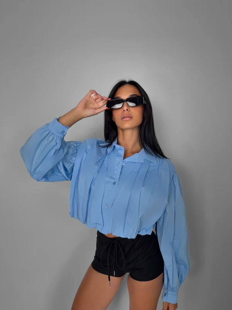 CROP SHIRT - BALLOON SHIRT