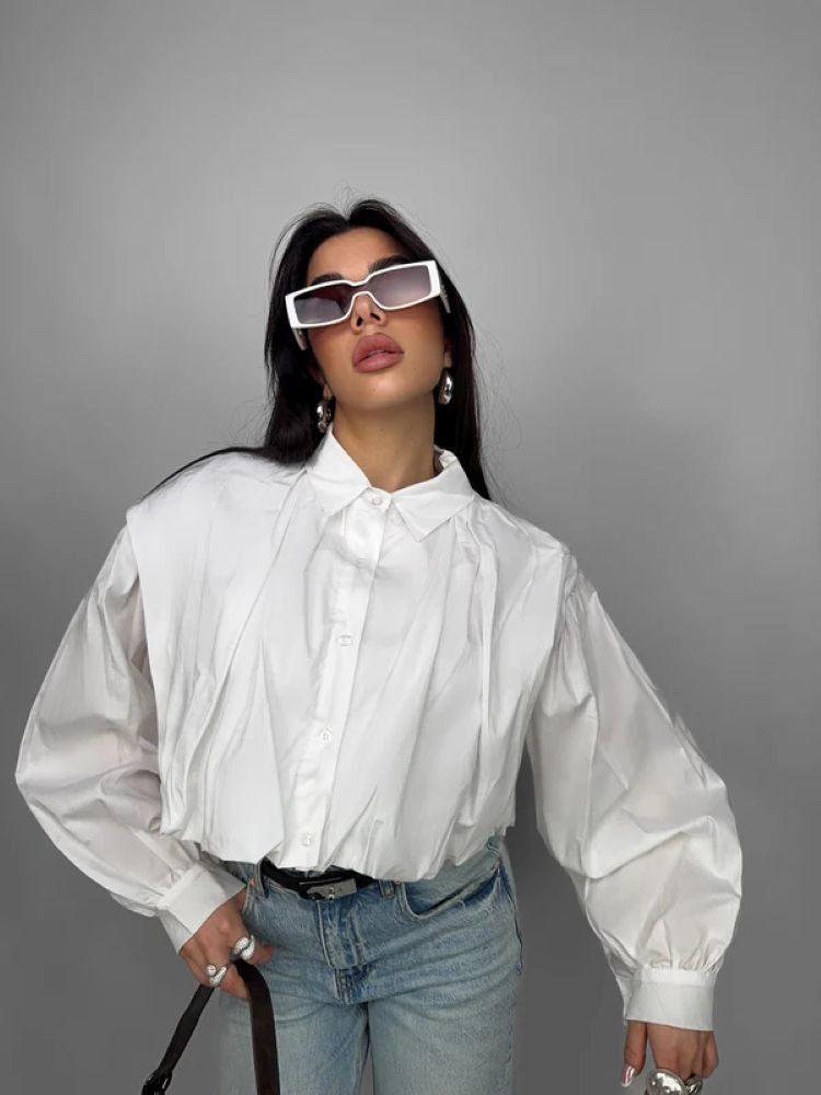 CROP SHIRT - BALLOON SHIRT