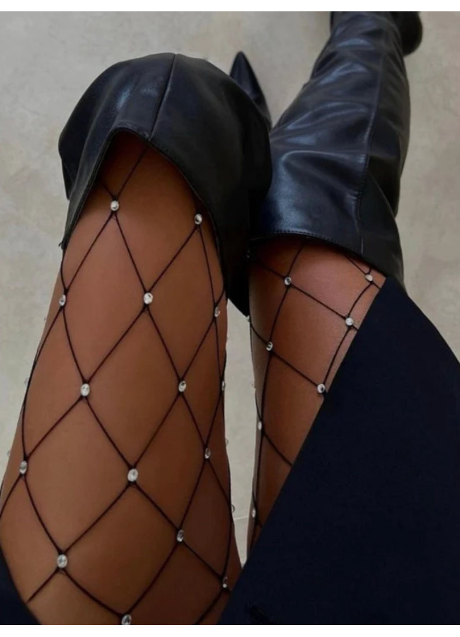 TIGHTS NET WITH STRASS - SARAH