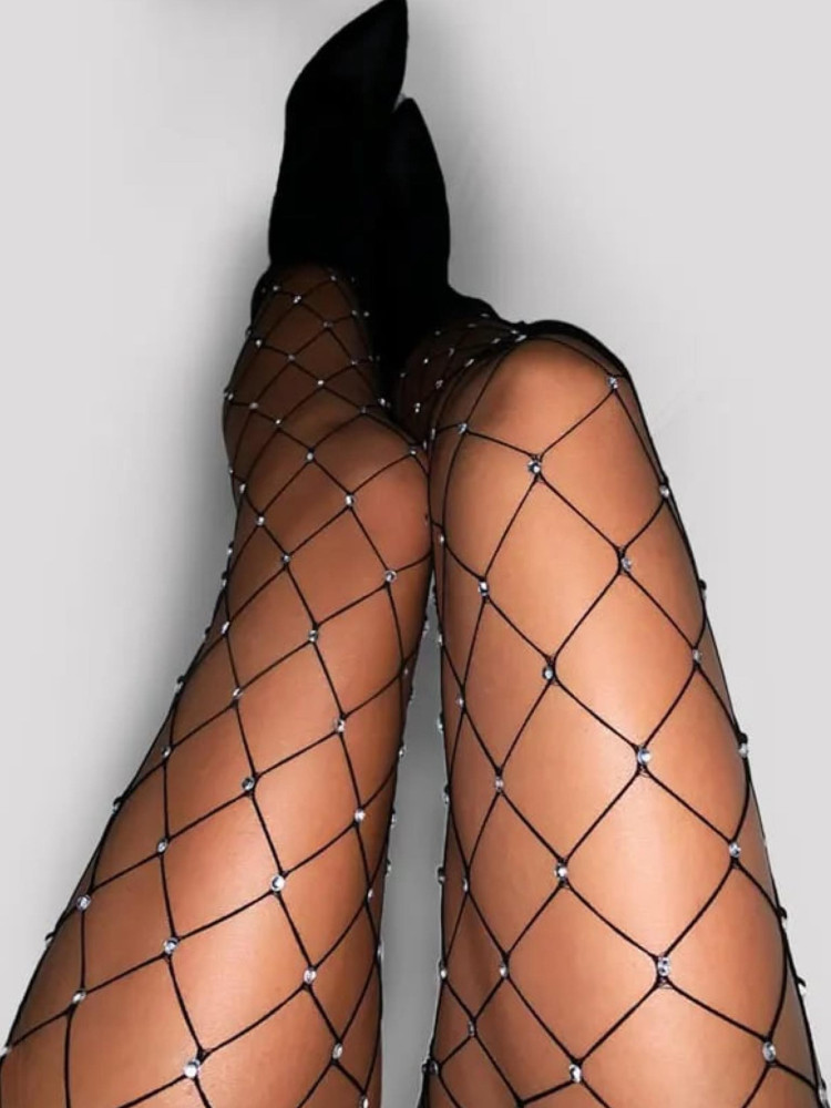 TIGHTS NET WITH STRASS - SARAH